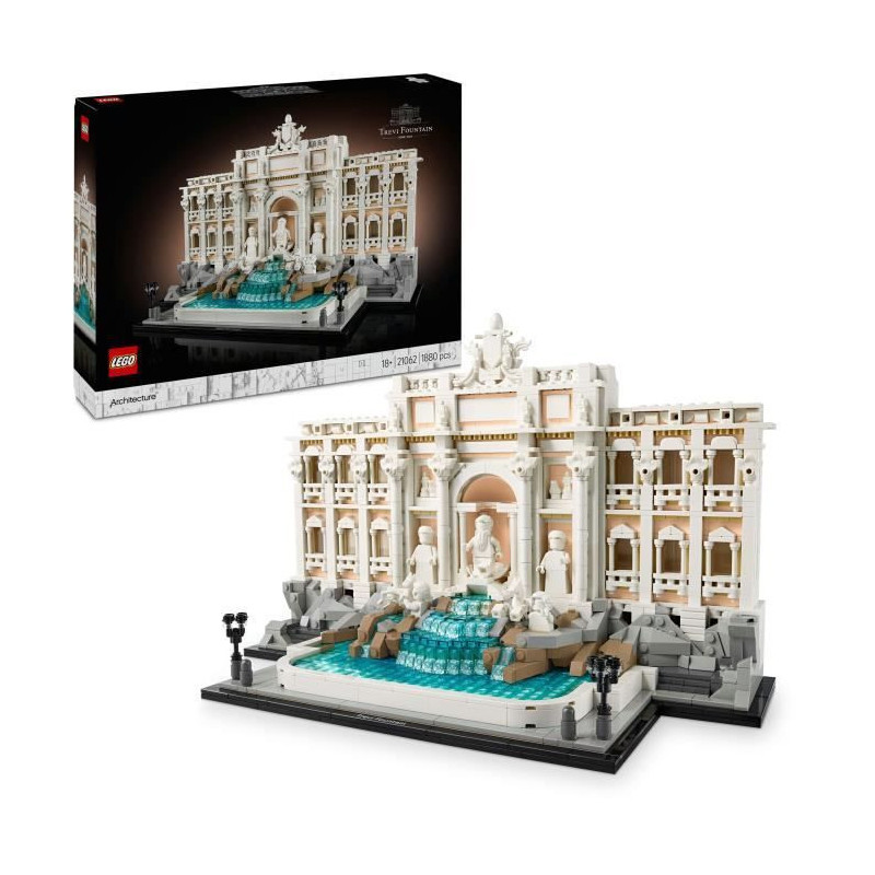 LEGO Architecture 21062 Trevi Fountain – Rome Building Set for Adult