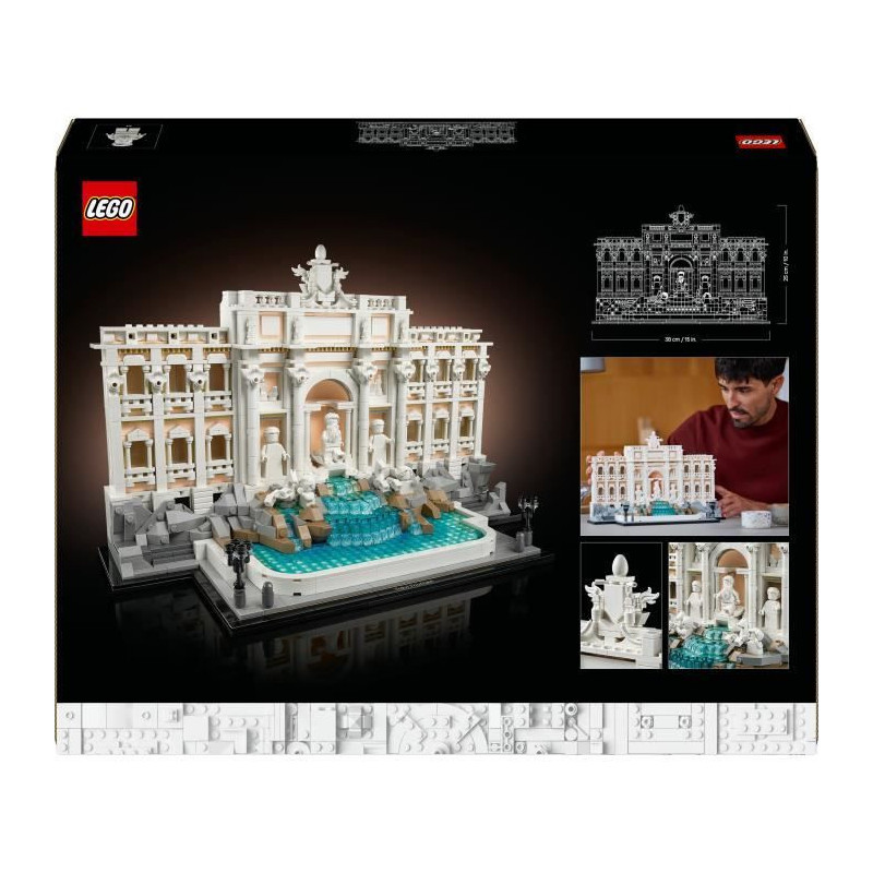 LEGO Architecture 21062 Trevi Fountain – Rome Building Set for Adult