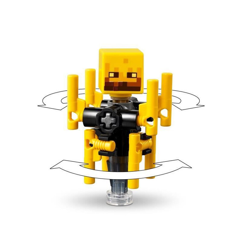 LEGO Minecraft 21266 The Nether Lava Battle - Toy for video game fans