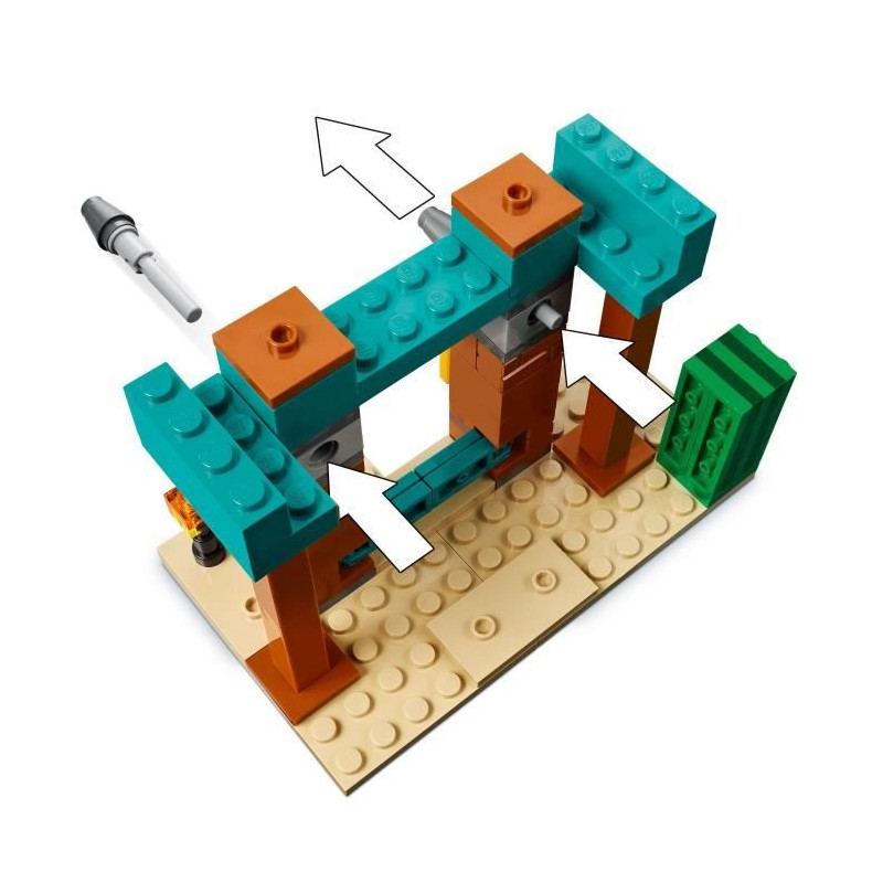LEGO Minecraft 21267 Desert Illager Patrol - Building Game for Ages 7
