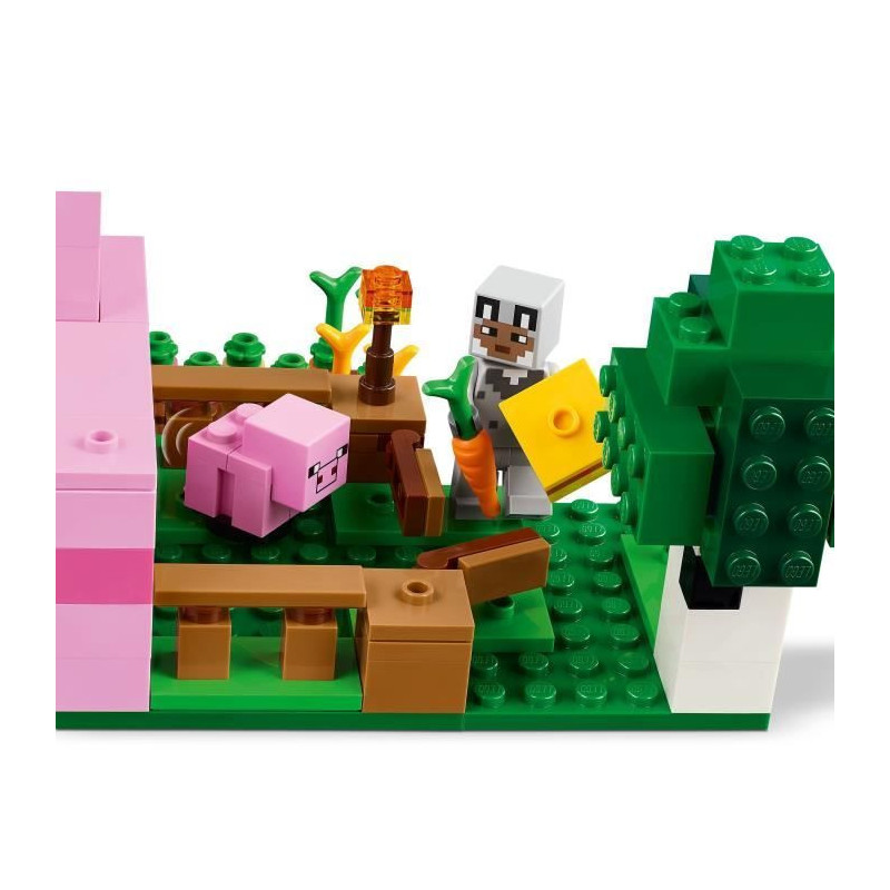 LEGO Minecraft 21268 Piglet's House - Building Game for Girls Ages 7 a