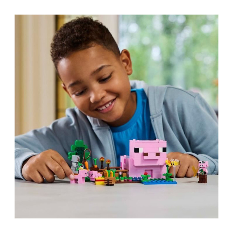 LEGO Minecraft 21268 Piglet's House - Building Game for Girls Ages 7 a