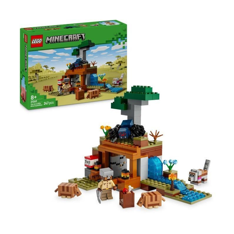 LEGO Minecraft 21269 Armadillo Mine Expedition - Building Toy for Boys