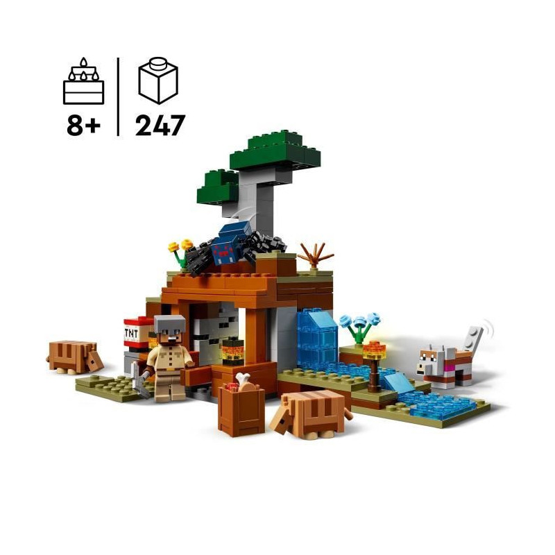 LEGO Minecraft 21269 Armadillo Mine Expedition - Building Toy for Boys