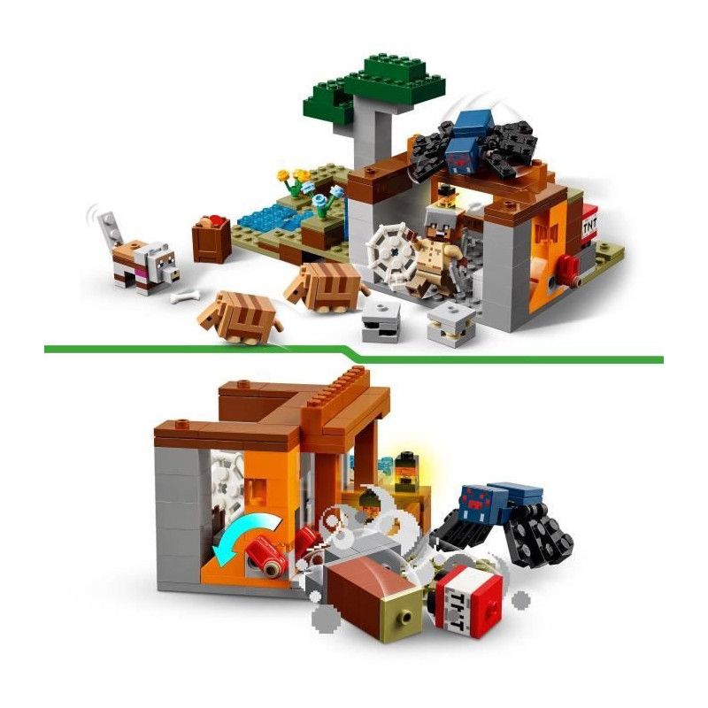 LEGO Minecraft 21269 Armadillo Mine Expedition - Building Toy for Boys
