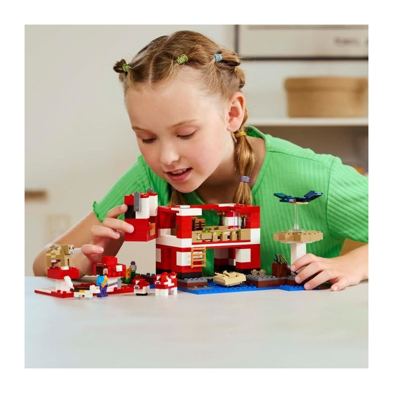 LEGO Minecraft 21270 The Mooshrooms House - Building game for girls ag