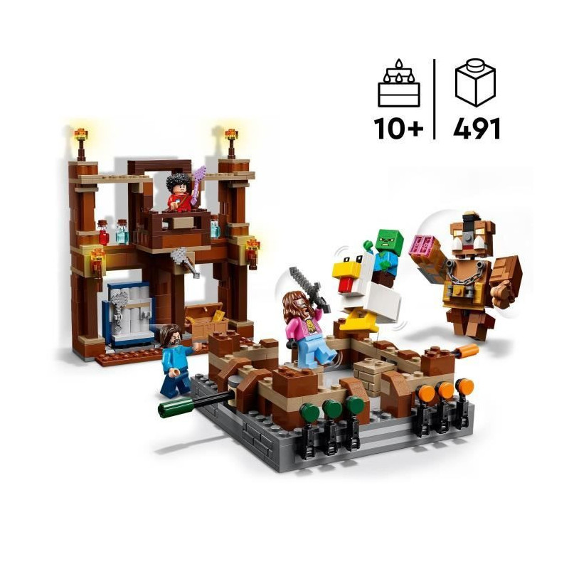 LEGO Minecraft 21272 The Woodland Manor Ring - Building game for boys
