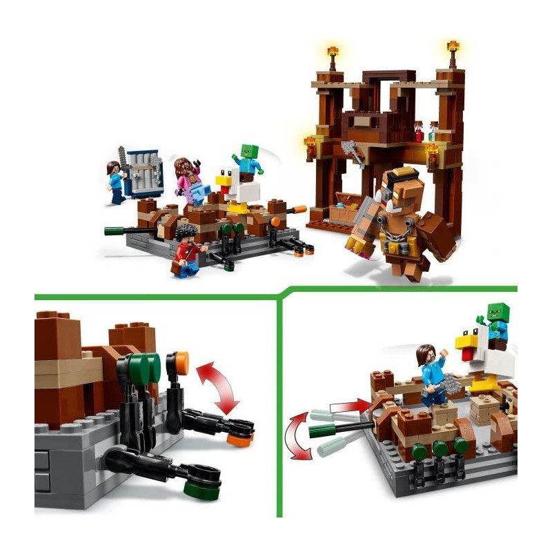 LEGO Minecraft 21272 The Woodland Manor Ring - Building game for boys
