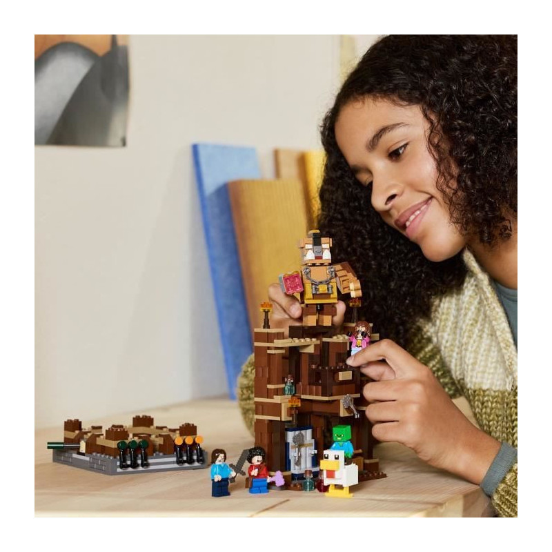 LEGO Minecraft 21272 The Woodland Manor Ring - Building game for boys
