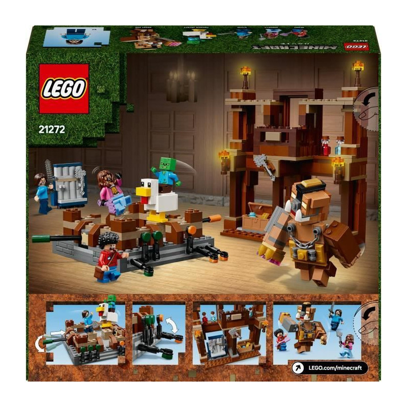 LEGO Minecraft 21272 The Woodland Manor Ring - Building game for boys