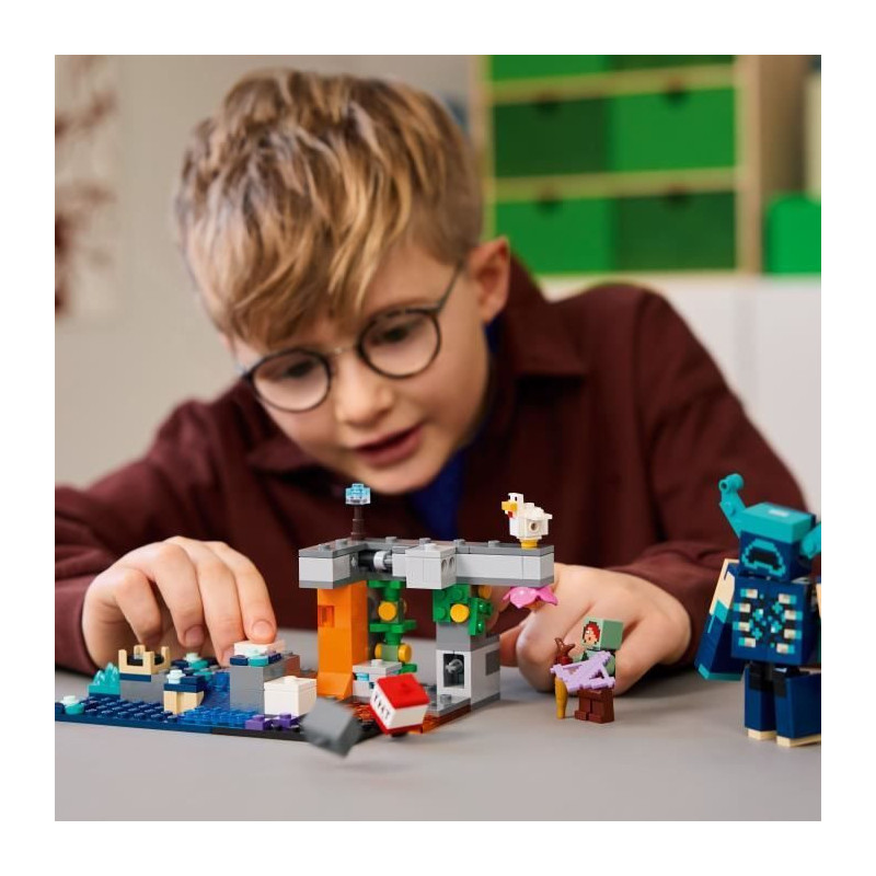 LEGO Minecraft 21274 Warden's Encounter - Collectible Toy for Boys Age