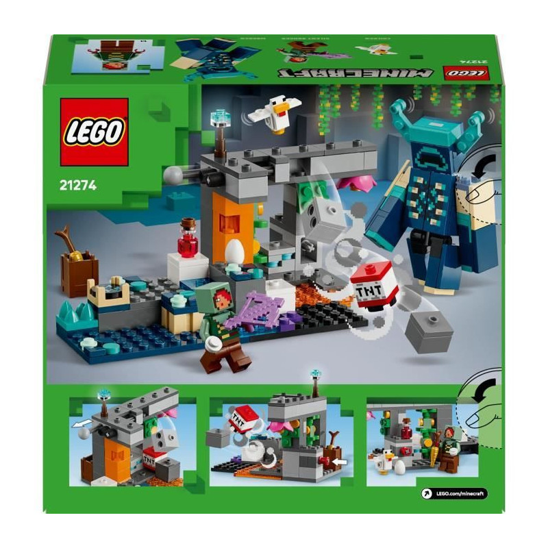 LEGO Minecraft 21274 Warden's Encounter - Collectible Toy for Boys Age