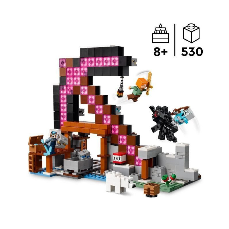 LEGO Minecraft 21277 Pickaxe Mine - Building Set for Boys Ages 8