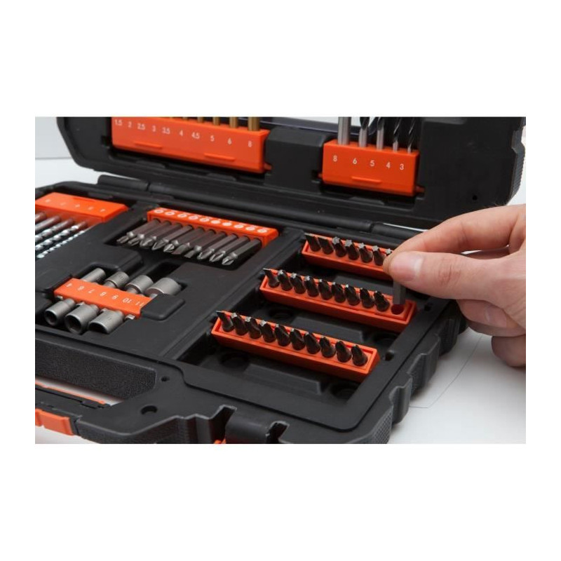 BLACK & DECKER Box 76 accessories drilling screwing A7231