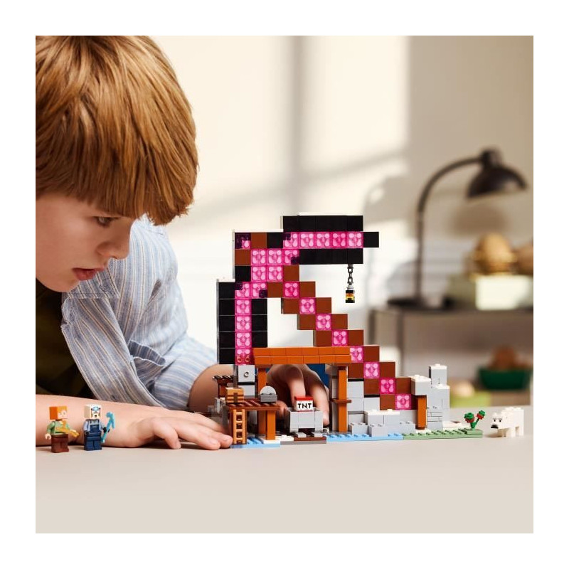 LEGO Minecraft 21277 Pickaxe Mine - Building Set for Boys Ages 8
