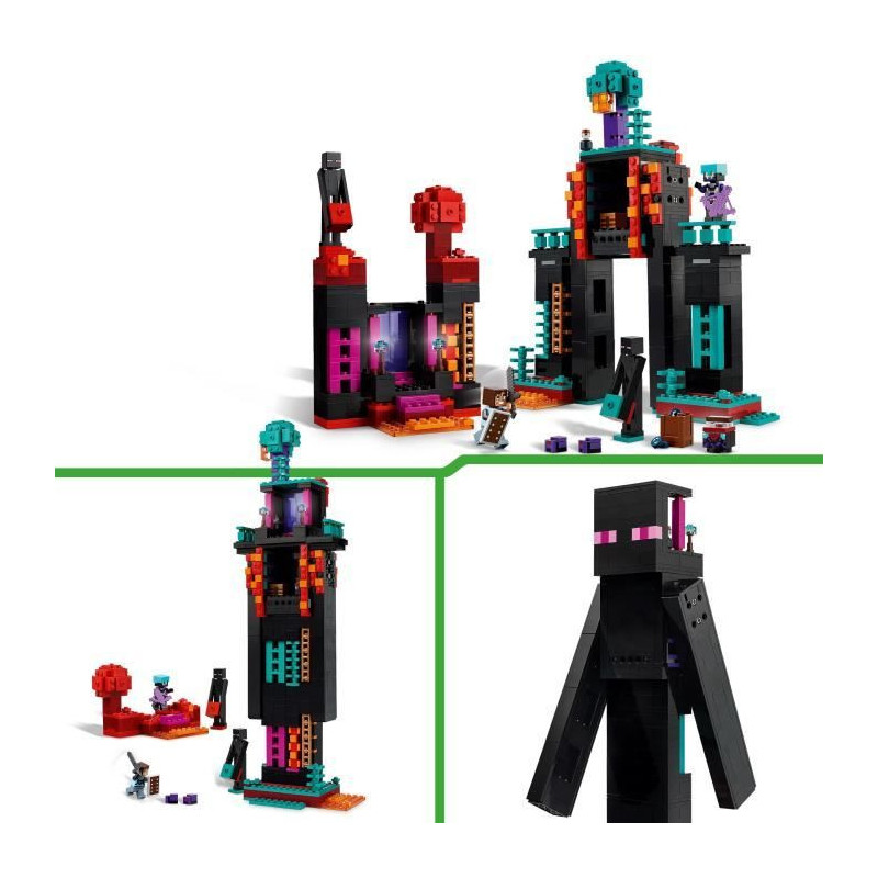 LEGO Minecraft 21279 Enderman's Tower - Building Set for Boys Ages 9 a
