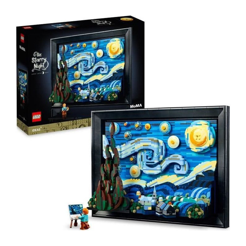LEGO Ideas 21333 Vincent Van Gogh - The Starry Night Canvas Art Print
