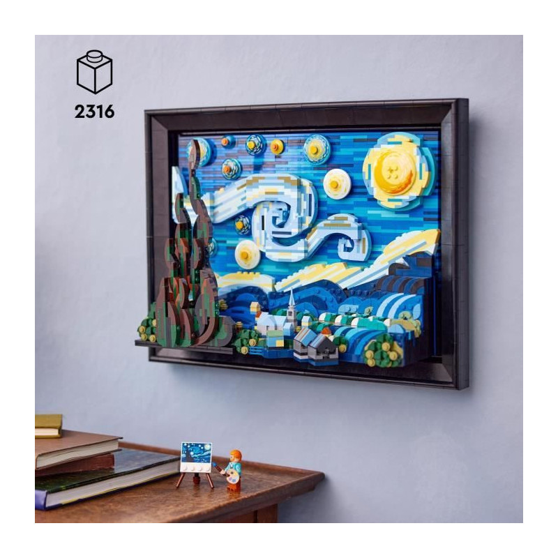 LEGO Ideas 21333 Vincent Van Gogh - The Starry Night Canvas Art Print
