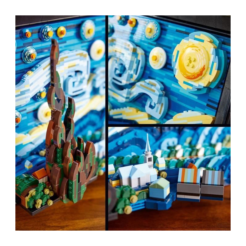 LEGO Ideas 21333 Vincent Van Gogh - The Starry Night Canvas Art Print