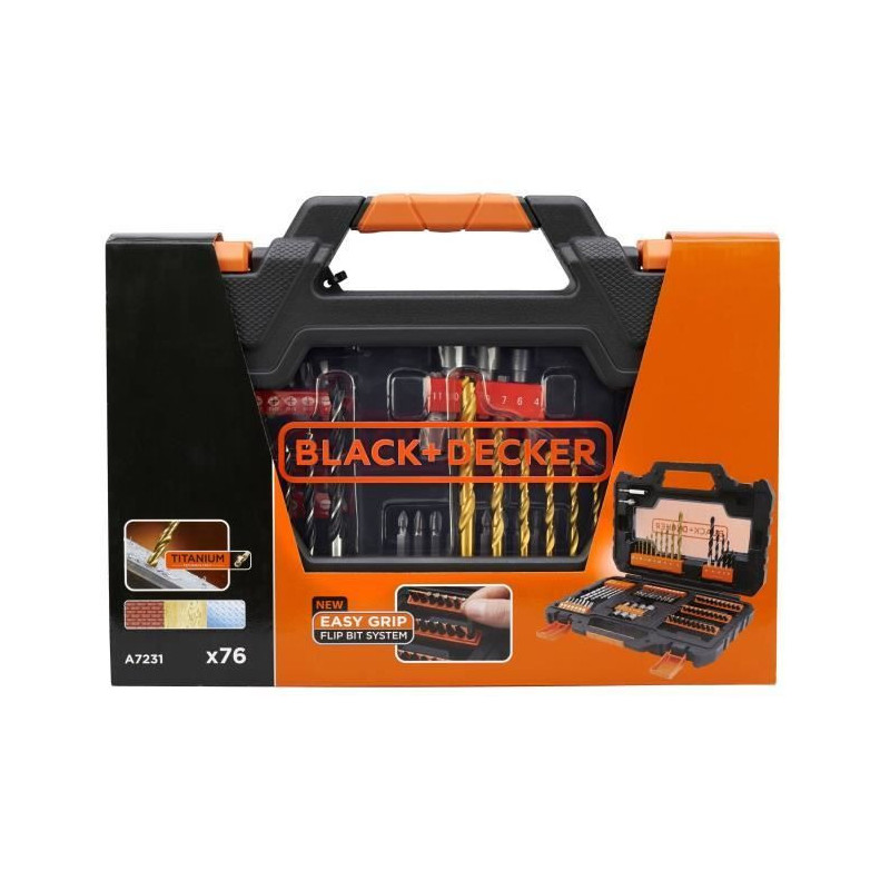 BLACK & DECKER Box 76 accessories drilling screwing A7231