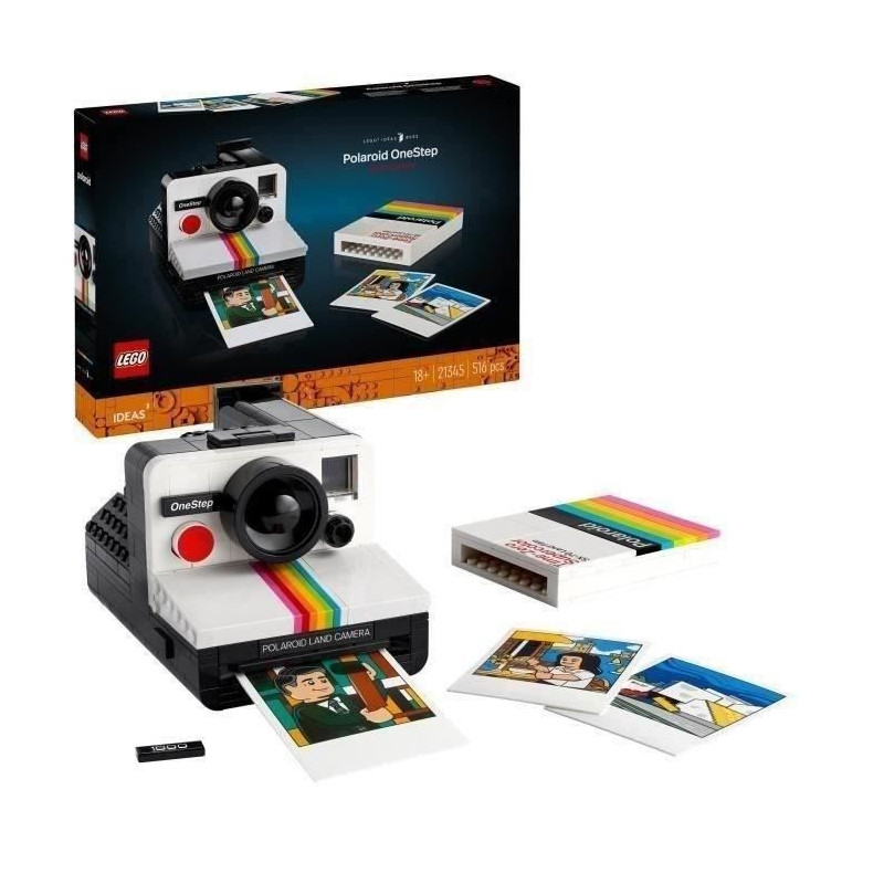 LEGO 21345 Ideas Polaroid OneStep SX-70 Camera, Building Model for Adu