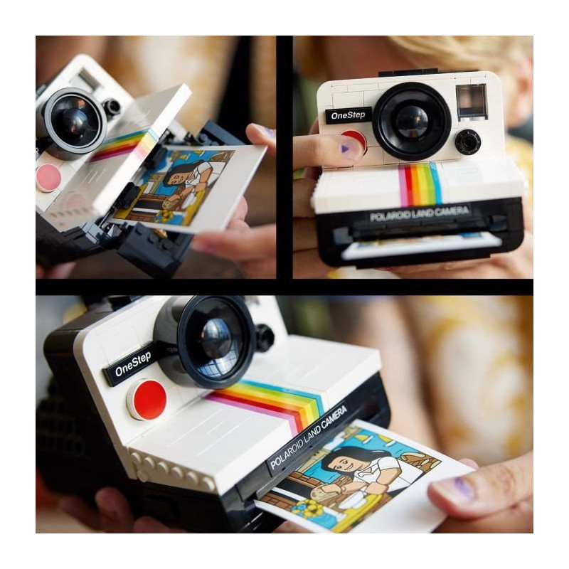 LEGO 21345 Ideas Polaroid OneStep SX-70 Camera, Building Model for Adu