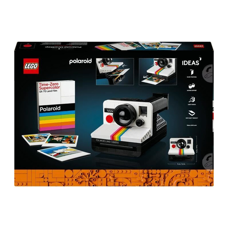 LEGO 21345 Ideas Polaroid OneStep SX-70 Camera, Building Model for Adu