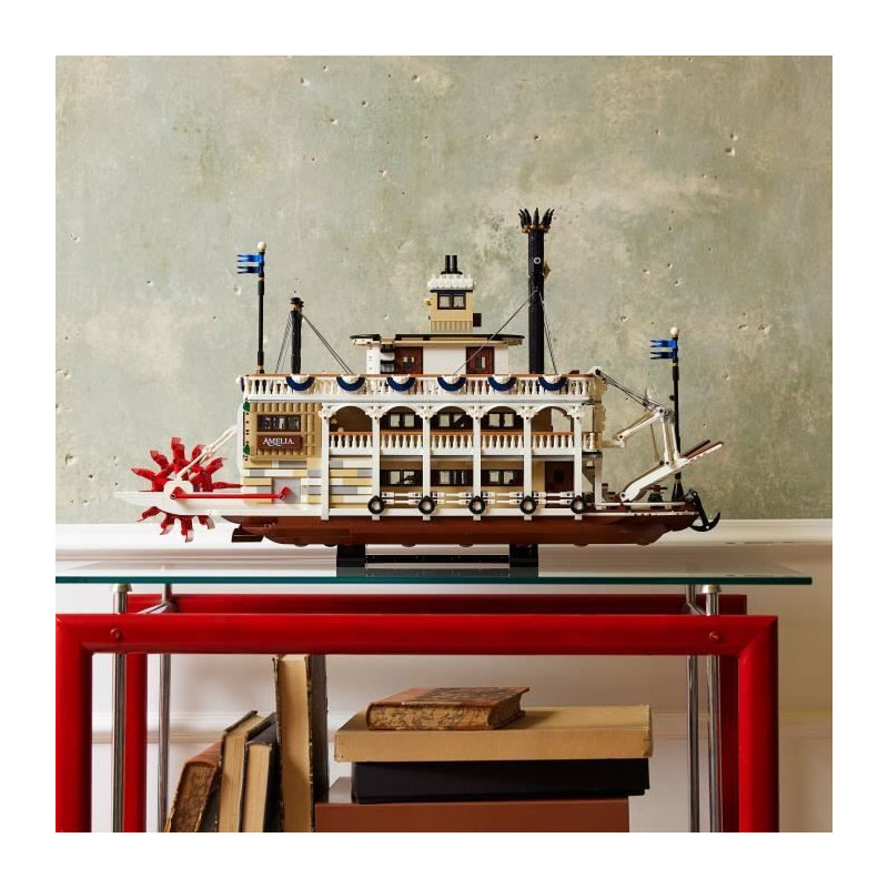 LEGO Ideas 21356 Mississippi River Steamboat - Adult Building Set