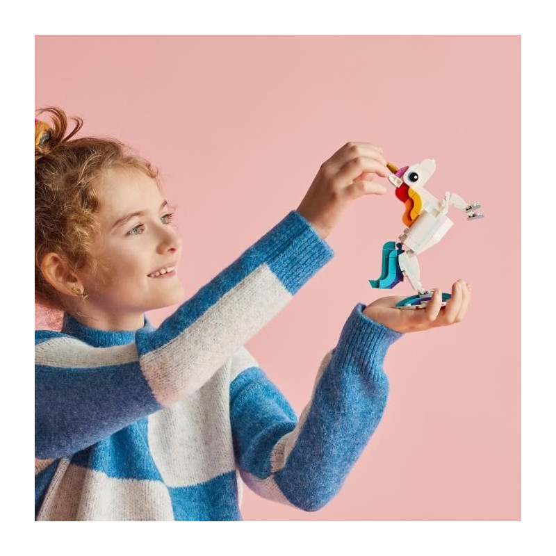 Lego Creator 3-in-1 31140 The magic unicorn, hippocampal and peacock t