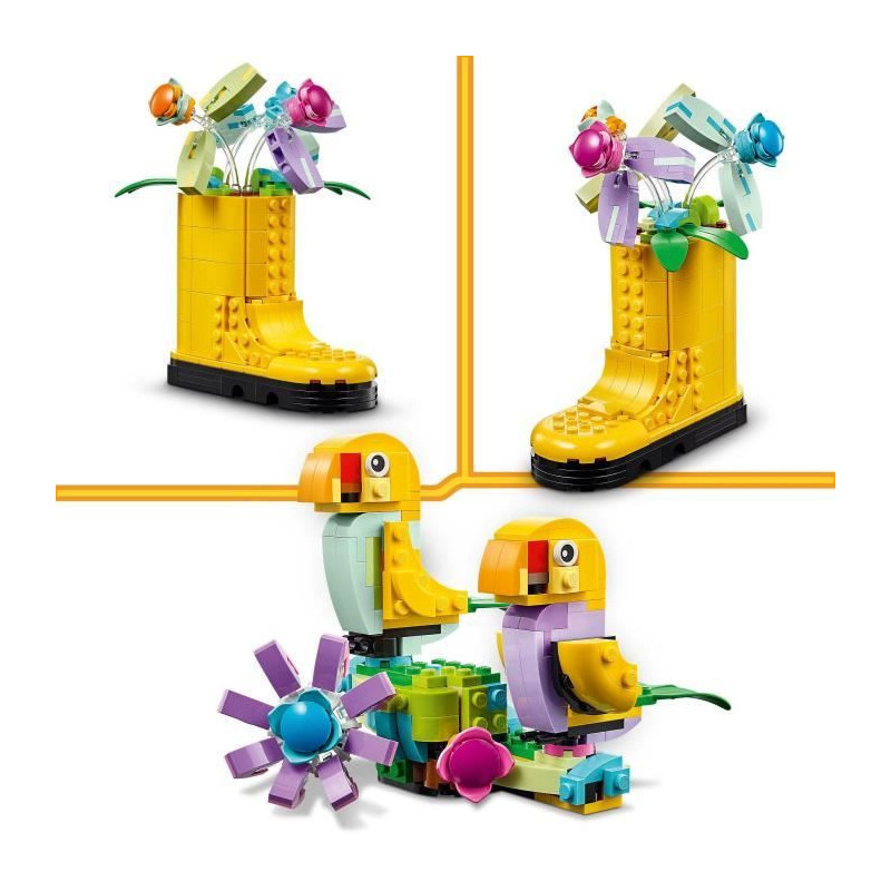 LEGO 31149 Creator 3in1 Flowers in the Watering Can, Children's Toy, w