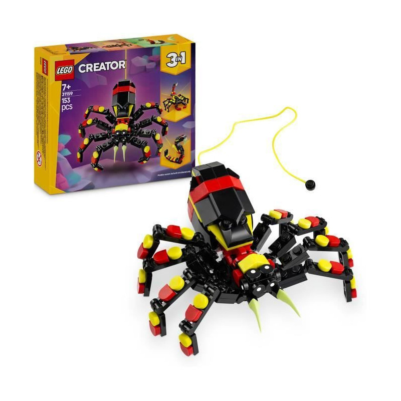 LEGO Creator 31159 3-in-1 Wild Animals: Amazing Spider - Toy for 7 yea