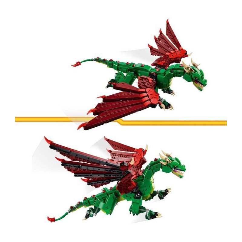 LEGO Creator 31161 3-in-1 Medieval Dragon - Building Toy for Boys Ages