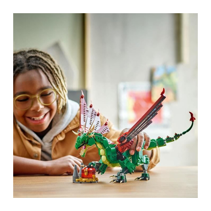 LEGO Creator 31161 3-in-1 Medieval Dragon - Building Toy for Boys Ages