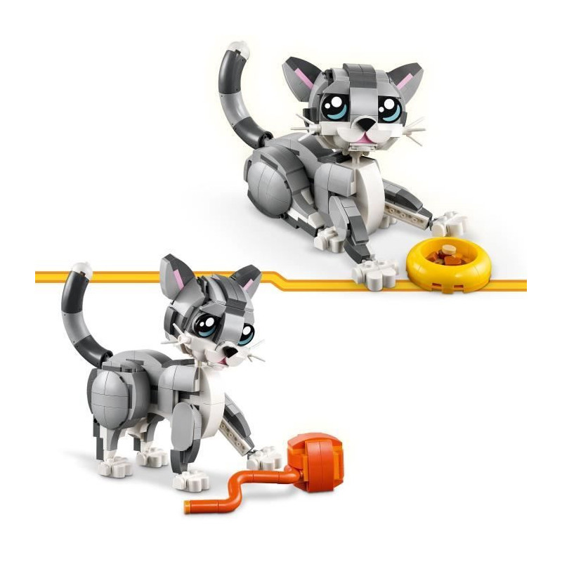 LEGO Creator 31163 3-in-1 Playful Cat - Building Toy for Girls Aged 8