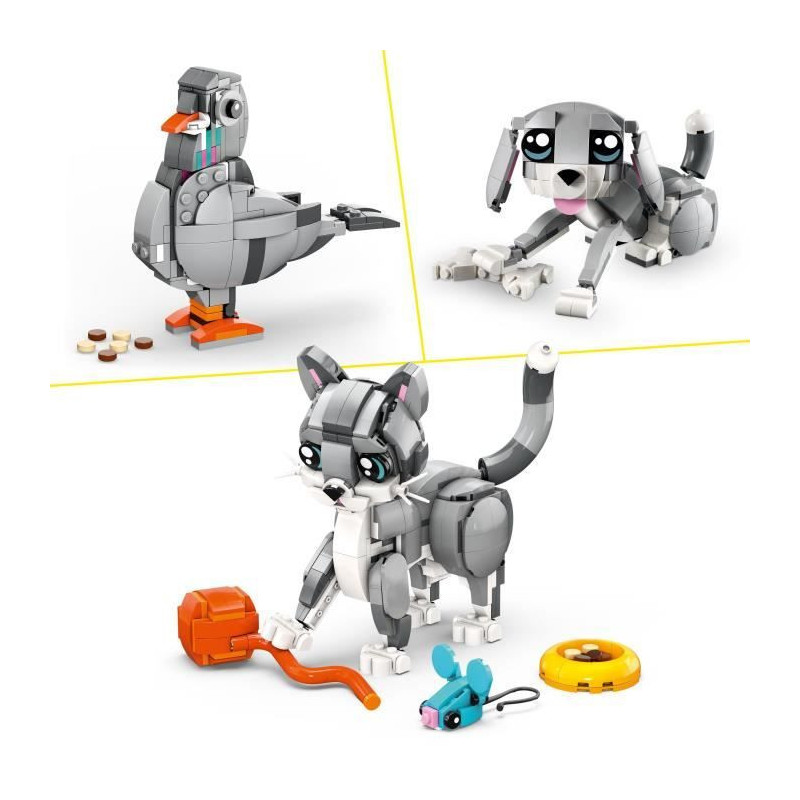 LEGO Creator 31163 3-in-1 Playful Cat - Building Toy for Girls Aged 8