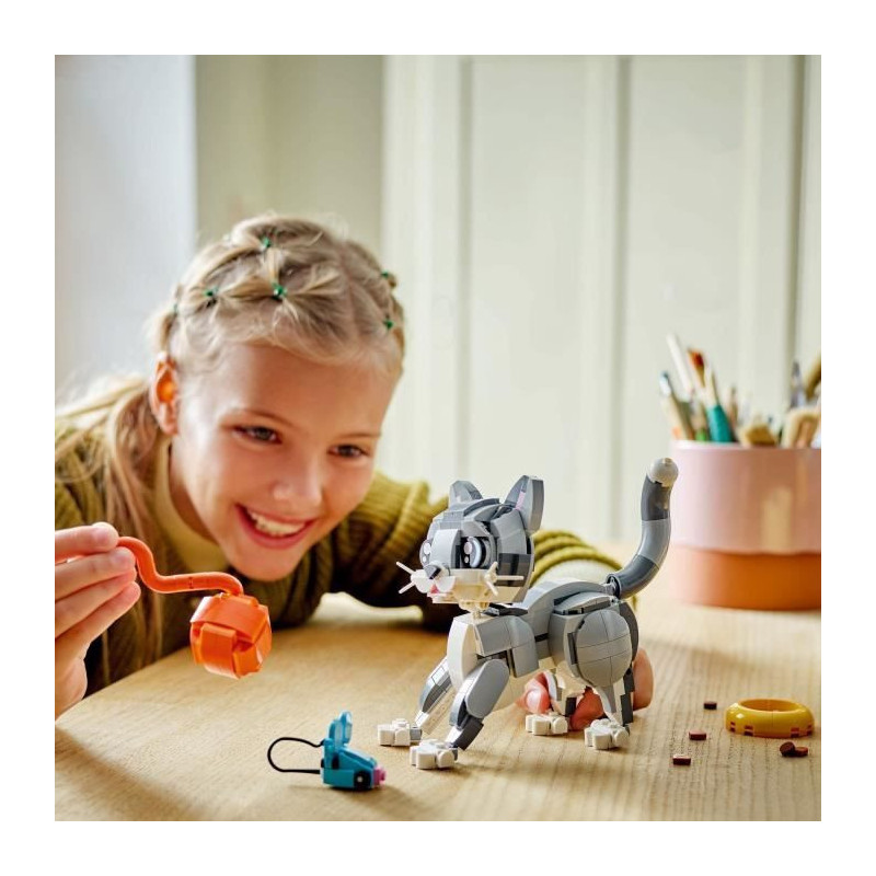 LEGO Creator 31163 3-in-1 Playful Cat - Building Toy for Girls Aged 8