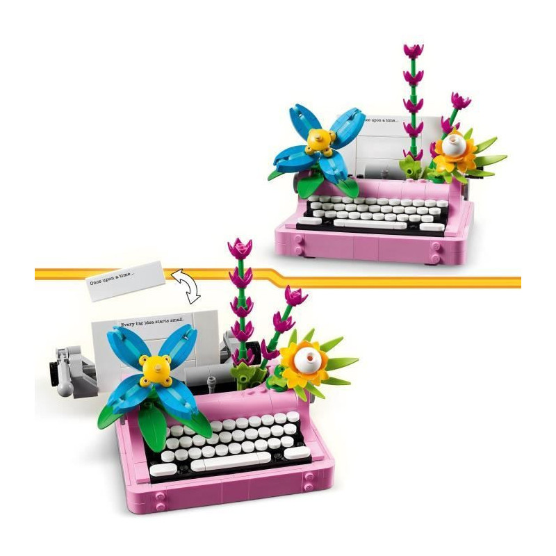 LEGO Creator 31169 3-in-1 Flower Typewriter - Game for Girls Ages 8 an