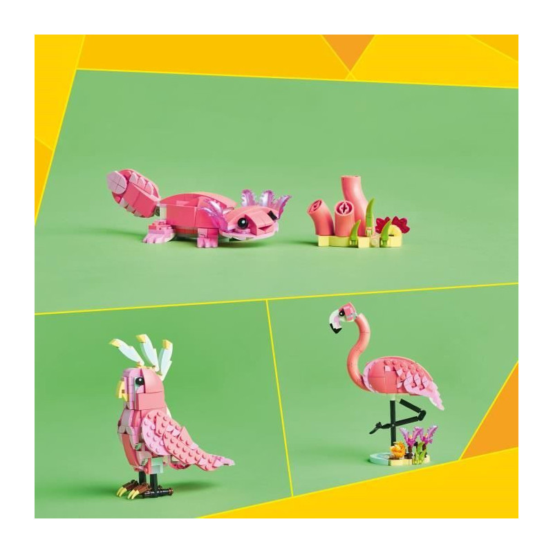 LEGO Creator 31170 3-in-1 Wild Animals: Flamingo - Toy for Girls Ages