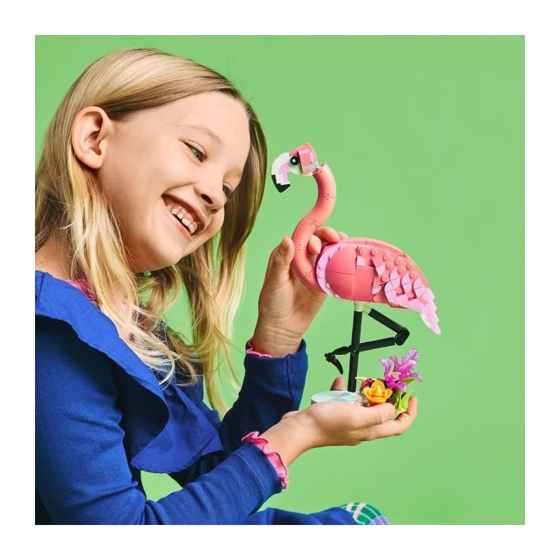 LEGO Creator 31170 3-in-1 Wild Animals: Flamingo - Toy for Girls Ages