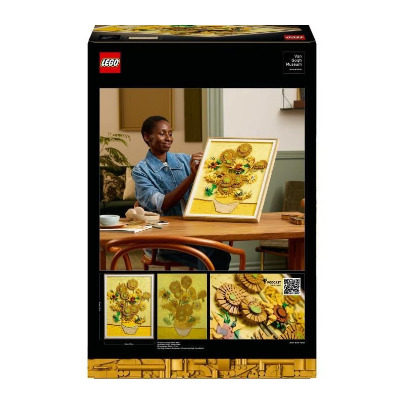 LEGO Art 31215 Vincent van Gogh – Sunflowers - Wall Art, Adult Const