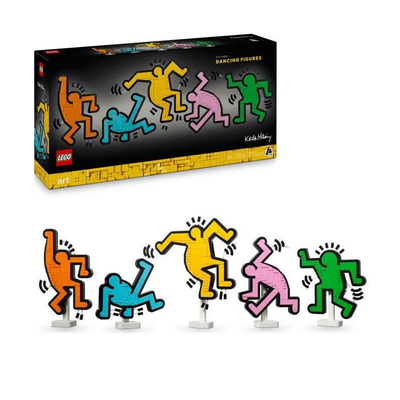 LEGO 31216 Art Keith Haring, Dancing Figures, Home Decor and Building