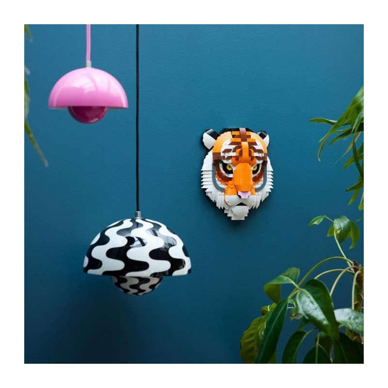 LEGO Art 31217 Wildlife Collection – Tiger – Adult Set – Wall De