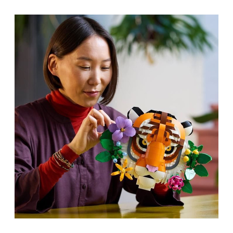 LEGO Art 31217 Wildlife Collection – Tiger – Adult Set – Wall De