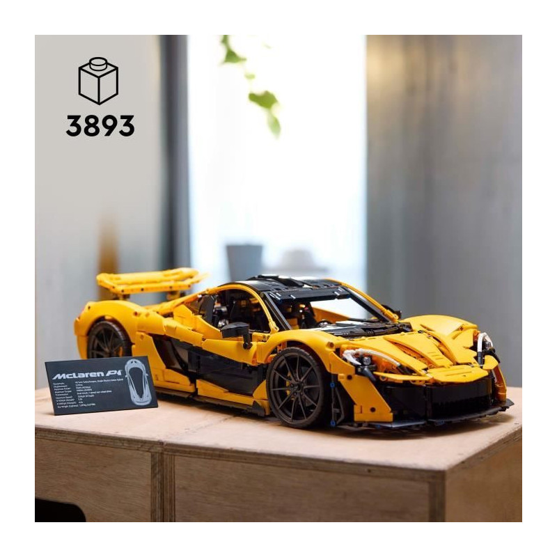 LEGO Technic 42172 McLaren P1 - Hypercar Model Kit for Adults with Veh