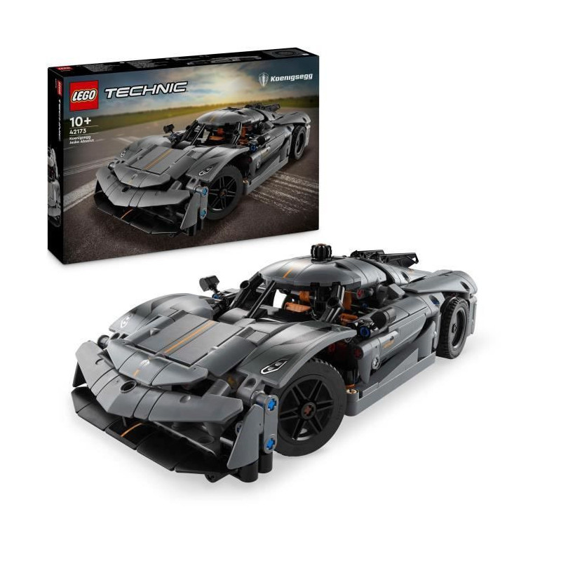 LEGO Technic 42173 Hypercar Koenigsegg Jesko Absolut gray - Building s