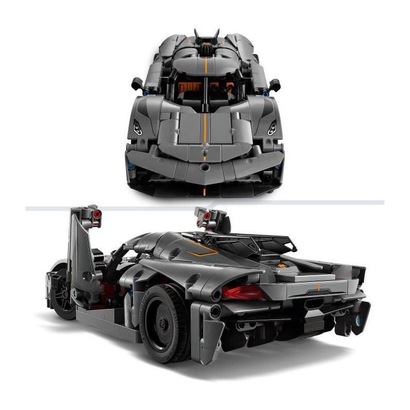LEGO Technic 42173 Hypercar Koenigsegg Jesko Absolut gray - Building s