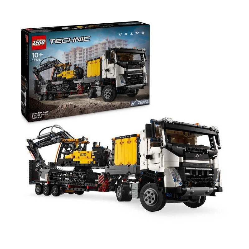 LEGO Technic 42175 Volvo FMX Truck & EC230 Electric Excavator - Vehicl