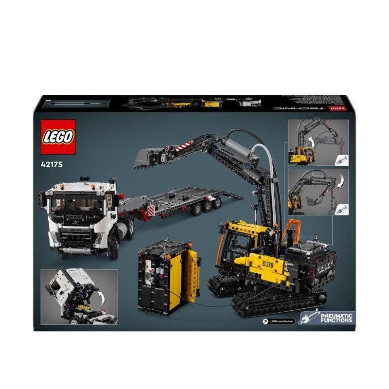 LEGO Technic 42175 Volvo FMX Truck & EC230 Electric Excavator - Vehicl