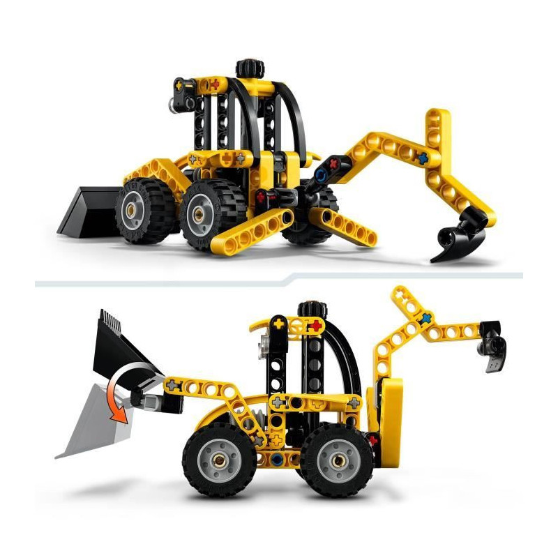 LEGO Technic 42197 Backhoe Loader - Building Toy and Gift for 7 Year O