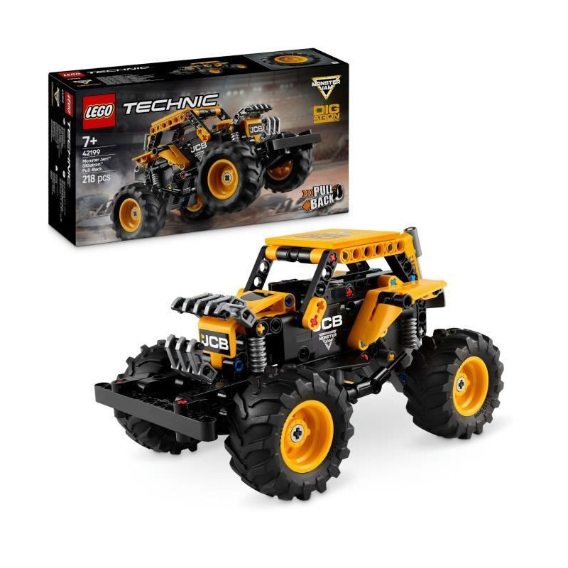 LEGO Technic 42199 Monster Jam DIGatron Pull-Back Truck Model for Boys